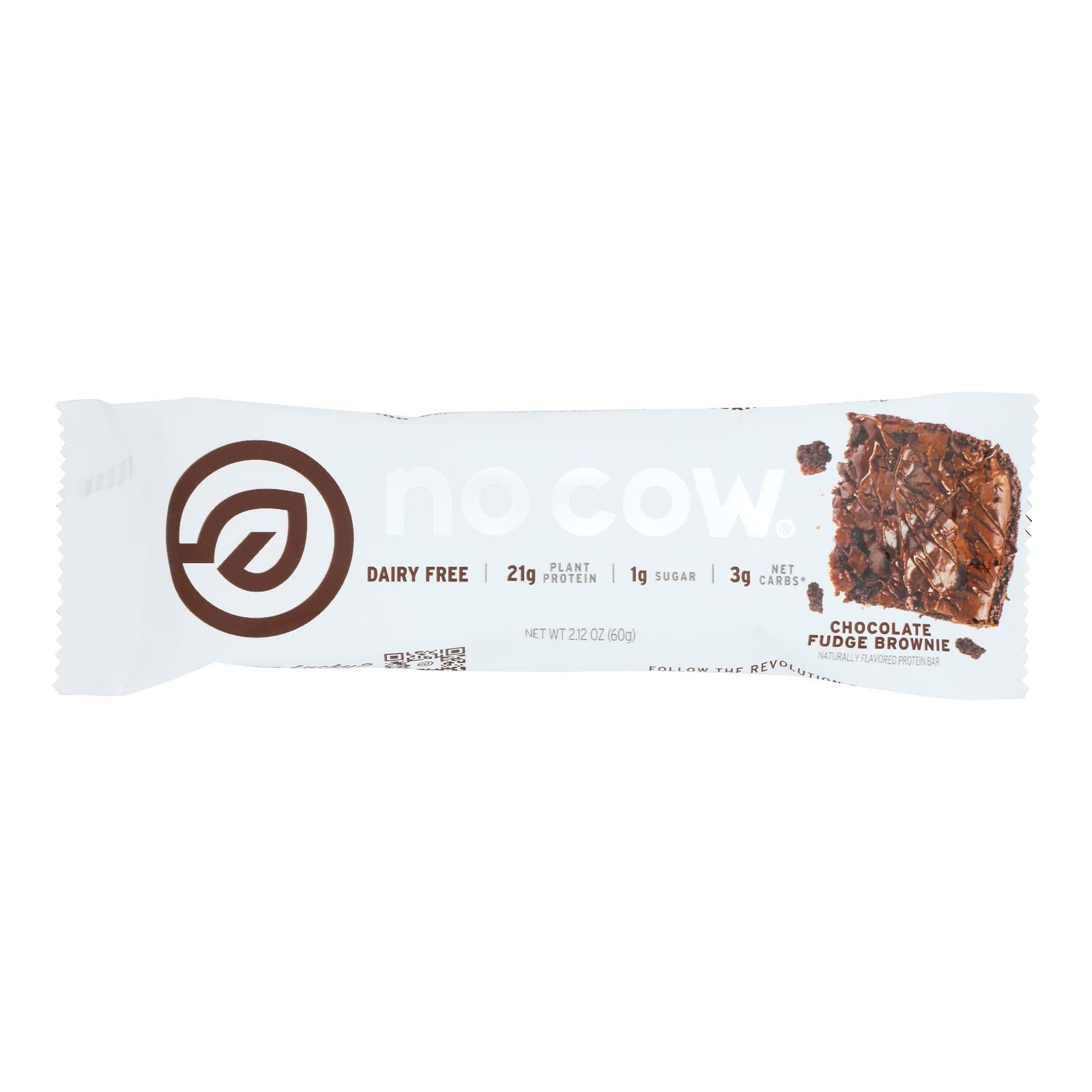D's Natural No Cow Bar In Chocolate Fudge Brownie  - Case Of 12 - 2.12 Oz - GreatEagleInc