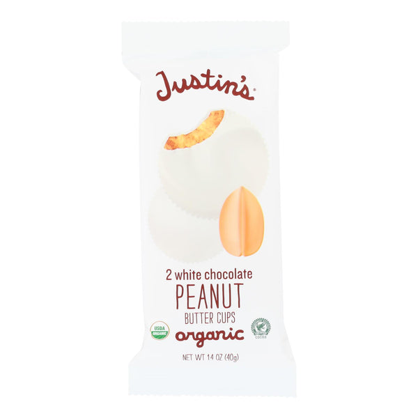 Justin's Nut Butter Peanut Butter Cups - White Chocolate - Case Of 12 - 1.4 Oz - GreatEagleInc