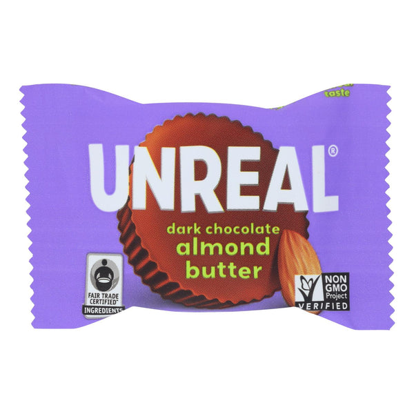 Unreal Dark Chocolate Almond Butter Cups - 40 Cups - Eco-Friendly Home & Grocery