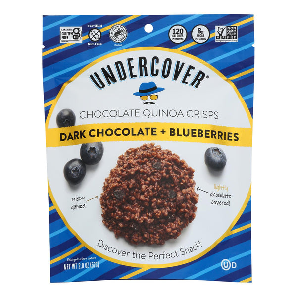 Undercover Quinoa - Crispy Quinoa Dk Ch Blbry - Case Of 12 - 2 Oz - GreatEagleInc
