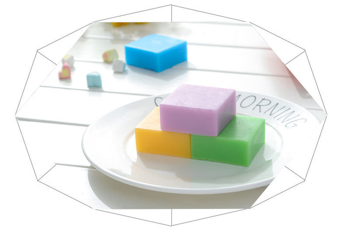 Mould For Handmade Craft Soap Mold Candy Color 6 Cavity Silicone Plain Basic Rectangle Soap Mold Silicone