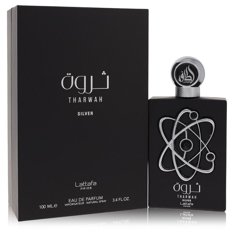 Lattafa Pride Tharwah Silver by Lattafa Eau De Parfum Spray 3.4 oz for Men Default Title