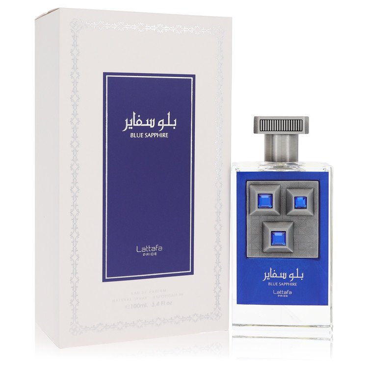 Lattafa Pride Blue Sapphire by Lattafa Eau De Parfum Spray (Unisex) 3.4 oz for Men Default Title