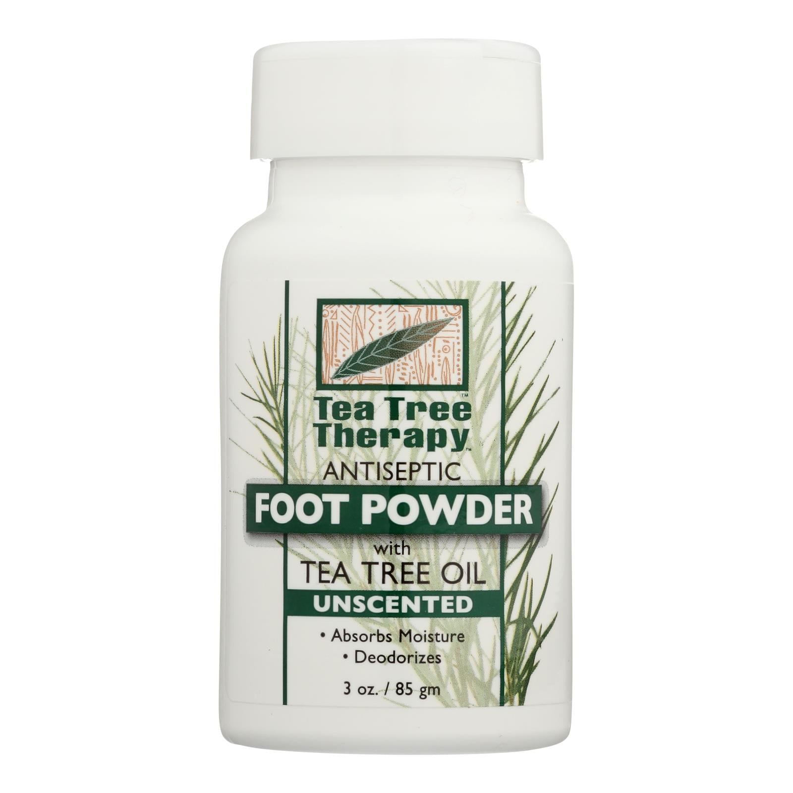 Tea Tree Therapy - Foot Powder Unscented - 1 Each - 3 Oz - GreatEagleInc