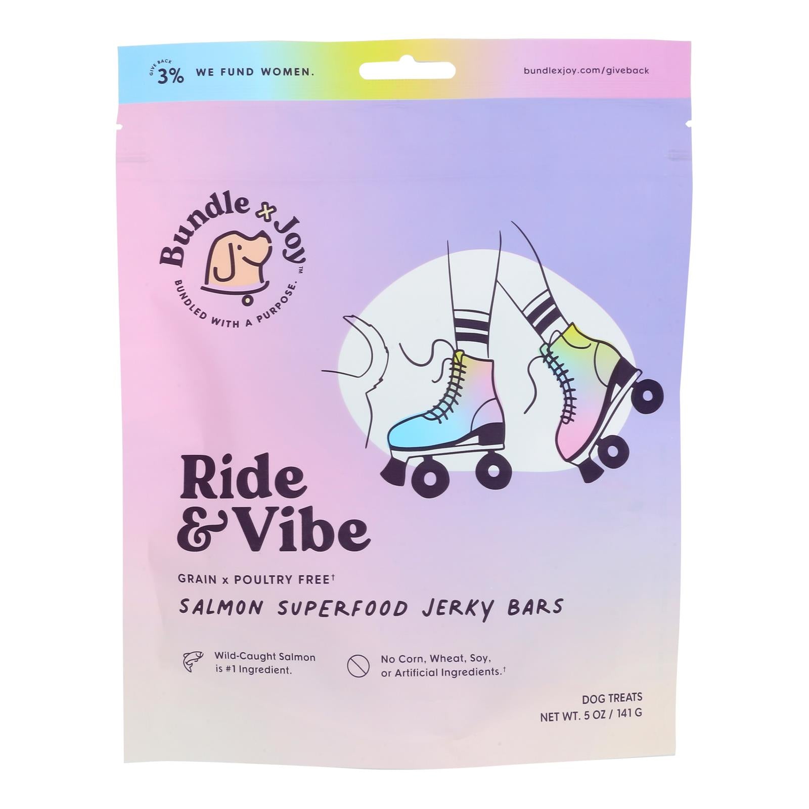 Bundle X Joy - Dog Treat Jerky Bar Salmon - Case Of 6-5 Ounces - GreatEagleInc