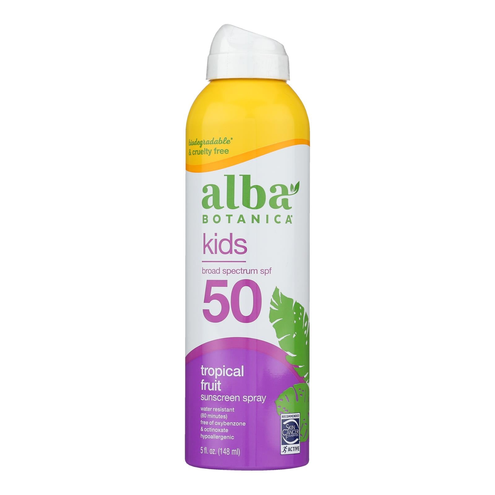 Alba Botanica - Sunscreen Spray Kids Spf 50 - 1 Each-5 Fluid Ounces - Home & Garden