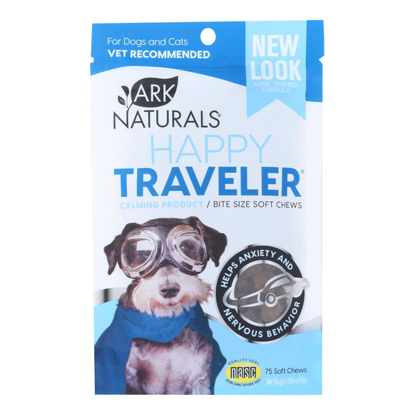 Ark Naturals - Happy Traveler Cat Dog Chew - 1 Each-1.98 Ounces - GreatEagleInc