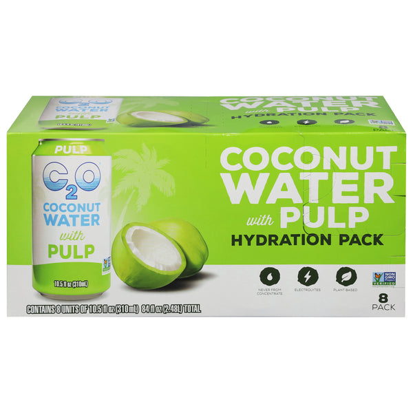 C2o Pure Coconut Water - Coconut Water With Pulp - Case Of 3-8/10.5 Ounces - GreatEagleInc