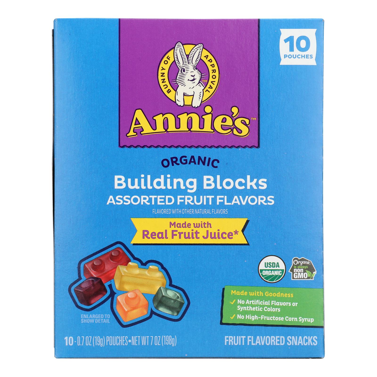Annie's Homegrown - Fruit Snack Organic 2 Building Blocks - Case Of 8-7 Ounces - GreatEagleInc