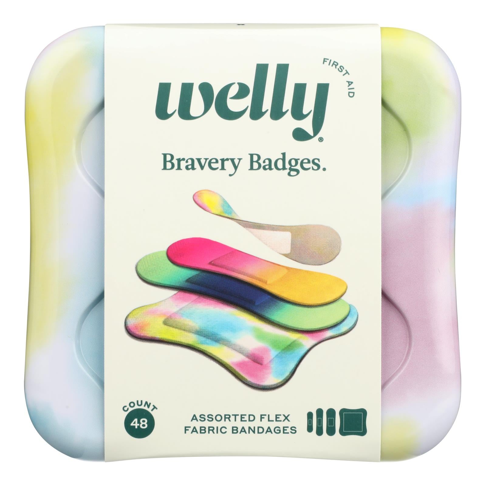 Welly First Aid - Brvry Bdgs Asst Colorwash - Case Of 48-ct - GreatEagleInc