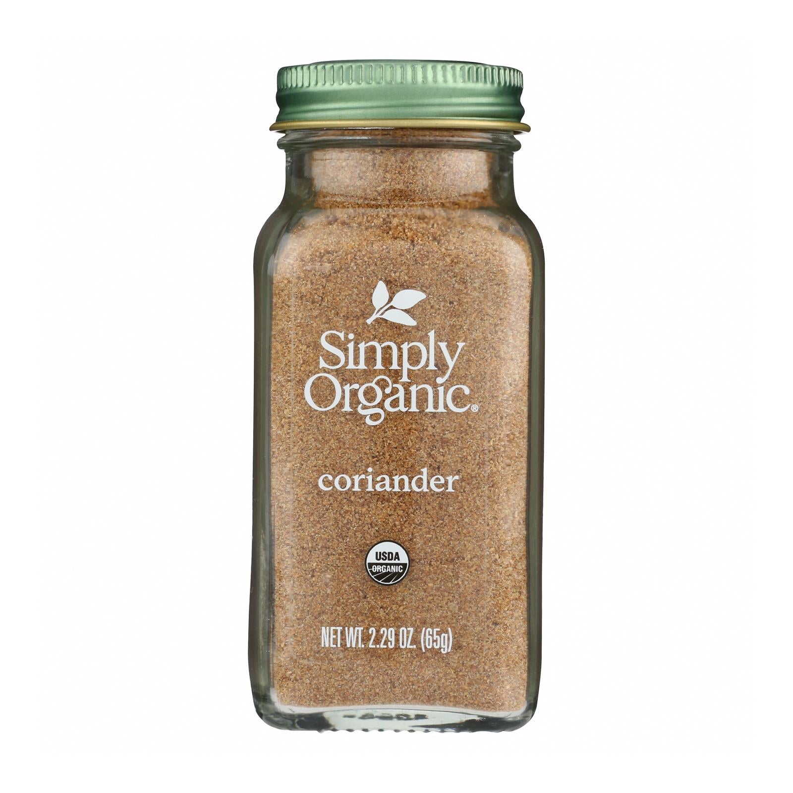 Simply Organic - Coriander Seed Organic Ground - Case Of 6 - 2.29 Ounces - GreatEagleInc