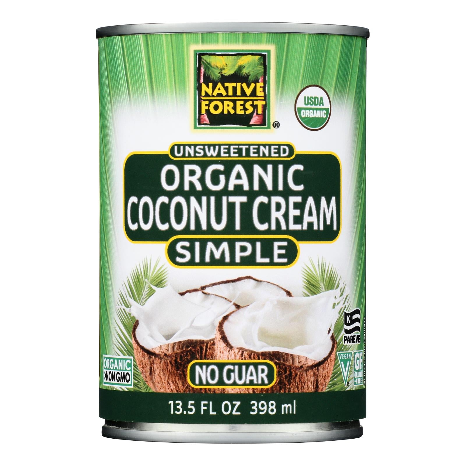 Native Forest - Coconut Cream Organic Simple Unsweetened - Case Of 12-13.5 Fluid Ounces - GreatEagleInc