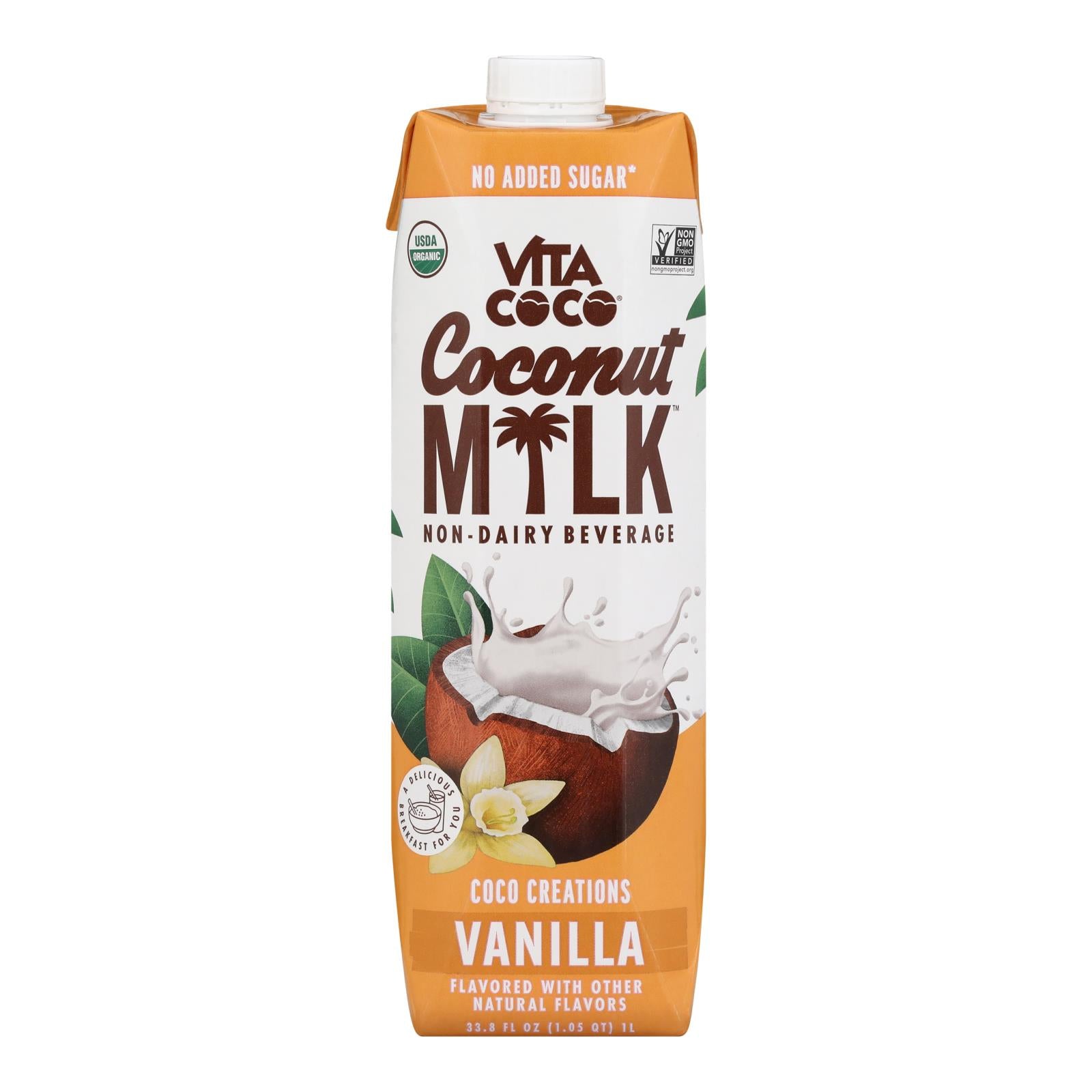 Vita Coco - Natural And Organic Vita Coco Vanilla Milk - Case Of 6-33.8 Fluid Ounces - GreatEagleInc
