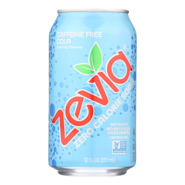 Zevia - Soda Cola Cafe Free Zero Calorie - Case Of 4-6/12 Fluid Ounces - GreatEagleInc