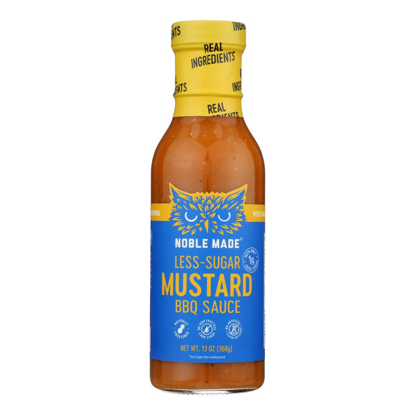 Noble Made - Sauce Barbecue Mustard Low-sugar - Case Of 6-13 Ounce - GreatEagleInc