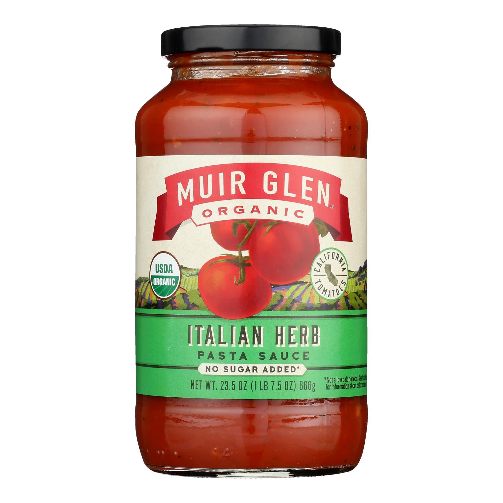 Muir Glen - Pasta Sauce Organic Italian Herb - Case Of 12-23.5 Fluid Ounces - GreatEagleInc