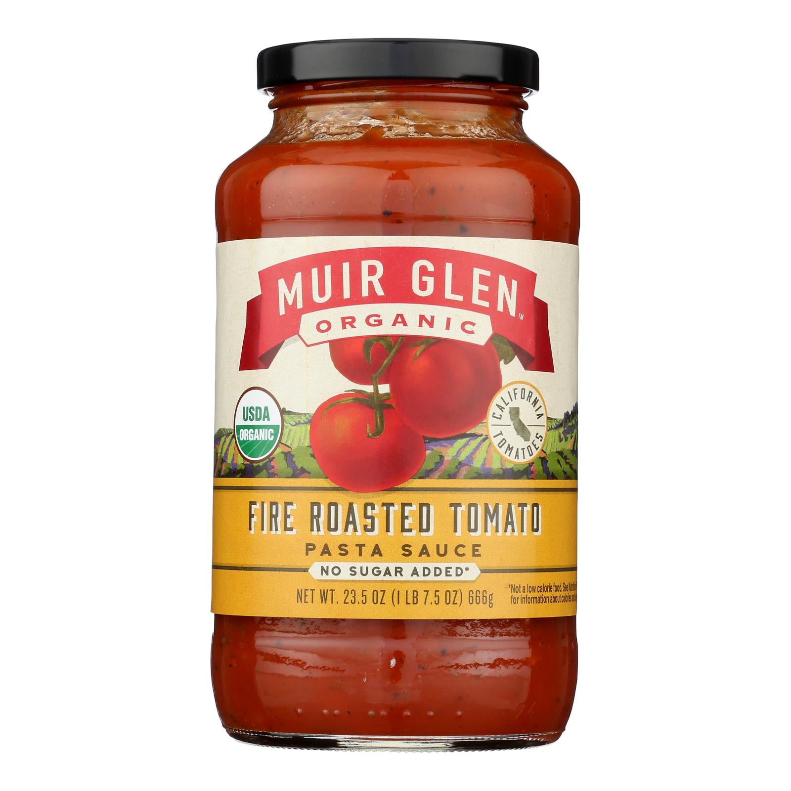 Muir Glen - Pasta Sauce Organic Fire Roasted Tomato - Case Of 12-23.5 Fluid Ounces - GreatEagleInc