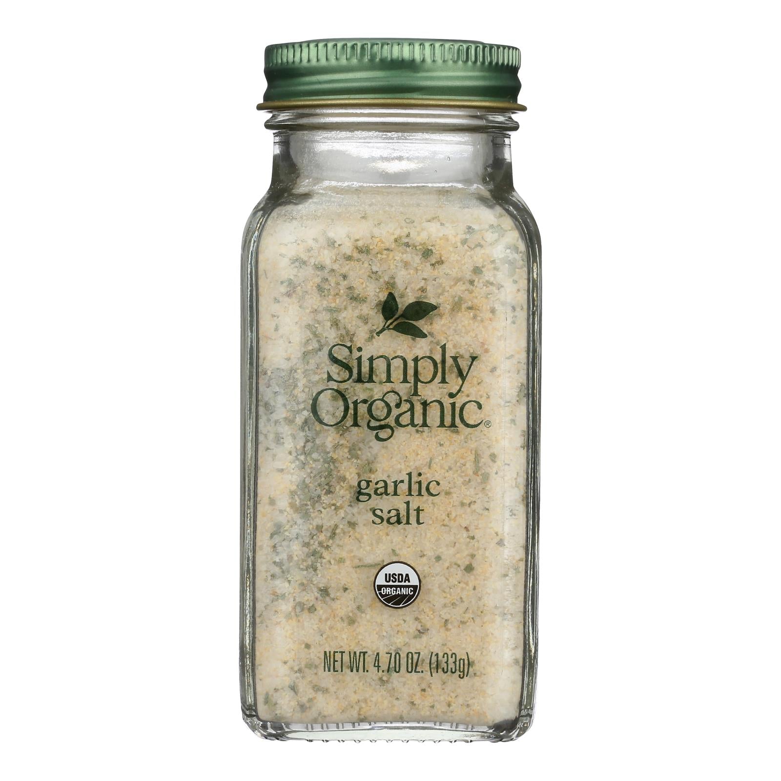 Simply Organic - Salt Organic Garlic - Case Of 6 - 4.7 Ounces - GreatEagleInc