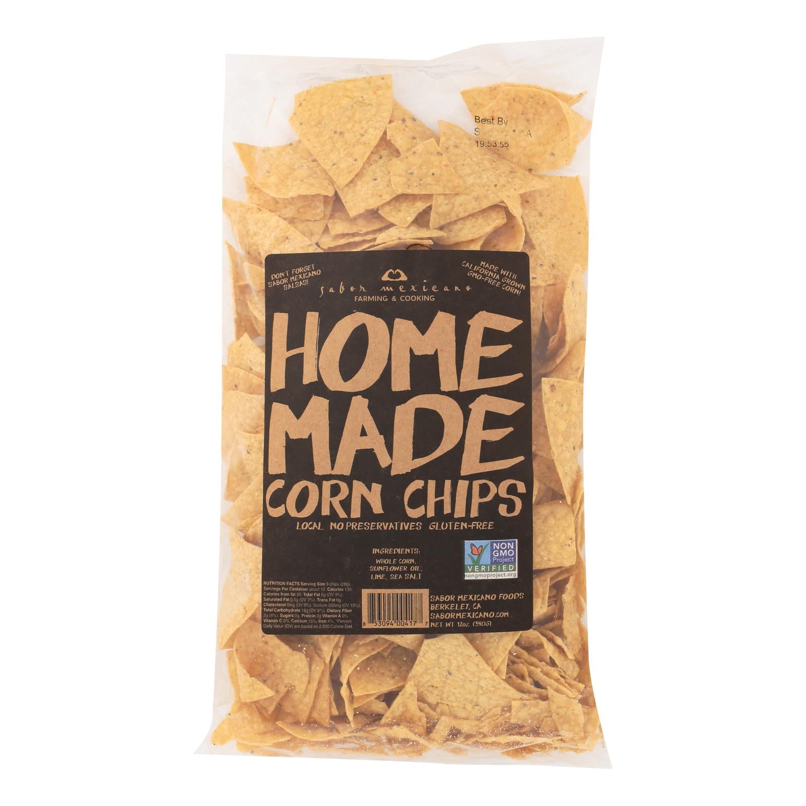 Sabor Mexicano - Chips Corn Original Handmade - Case Of 11-10 Ounces - GreatEagleInc
