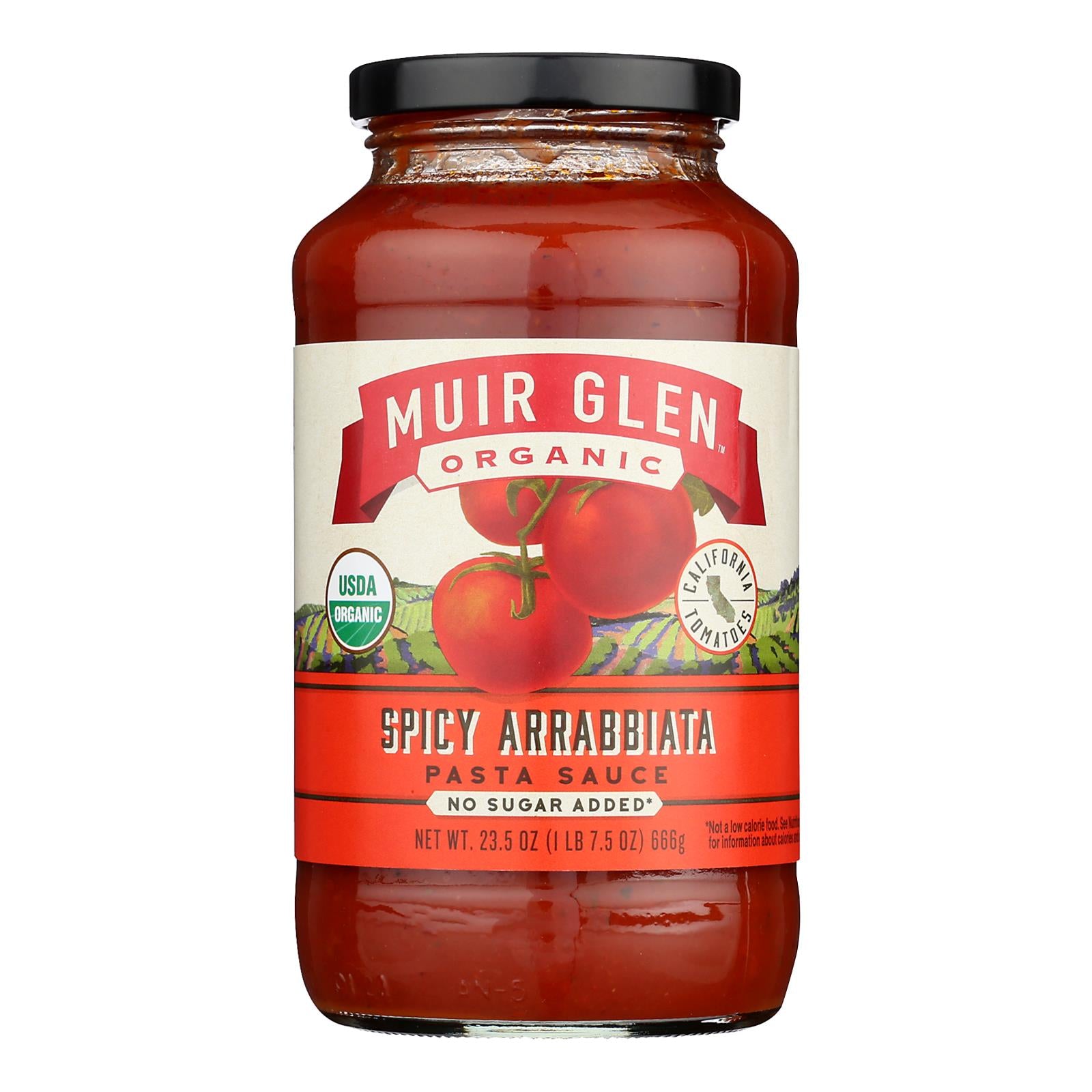 Muir Glen - Pasta Sauce Organic Spicy Arrabiata - Case Of 12 - 23.5 Fluid Ounces - GreatEagleInc