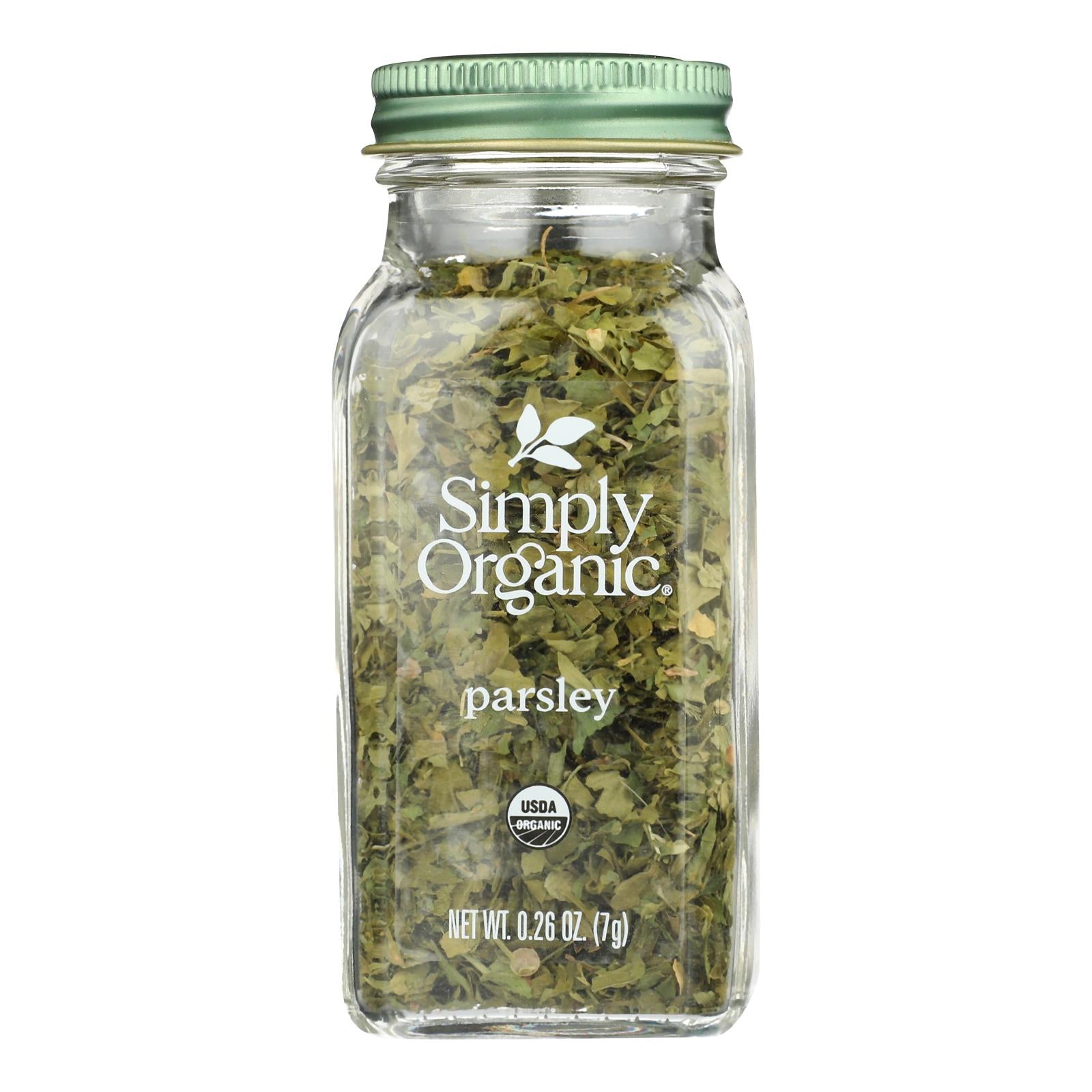 Simply Organic - Parsley Flakes Organic - Case Of 6 - 0.26 Ounces - Home & Garden