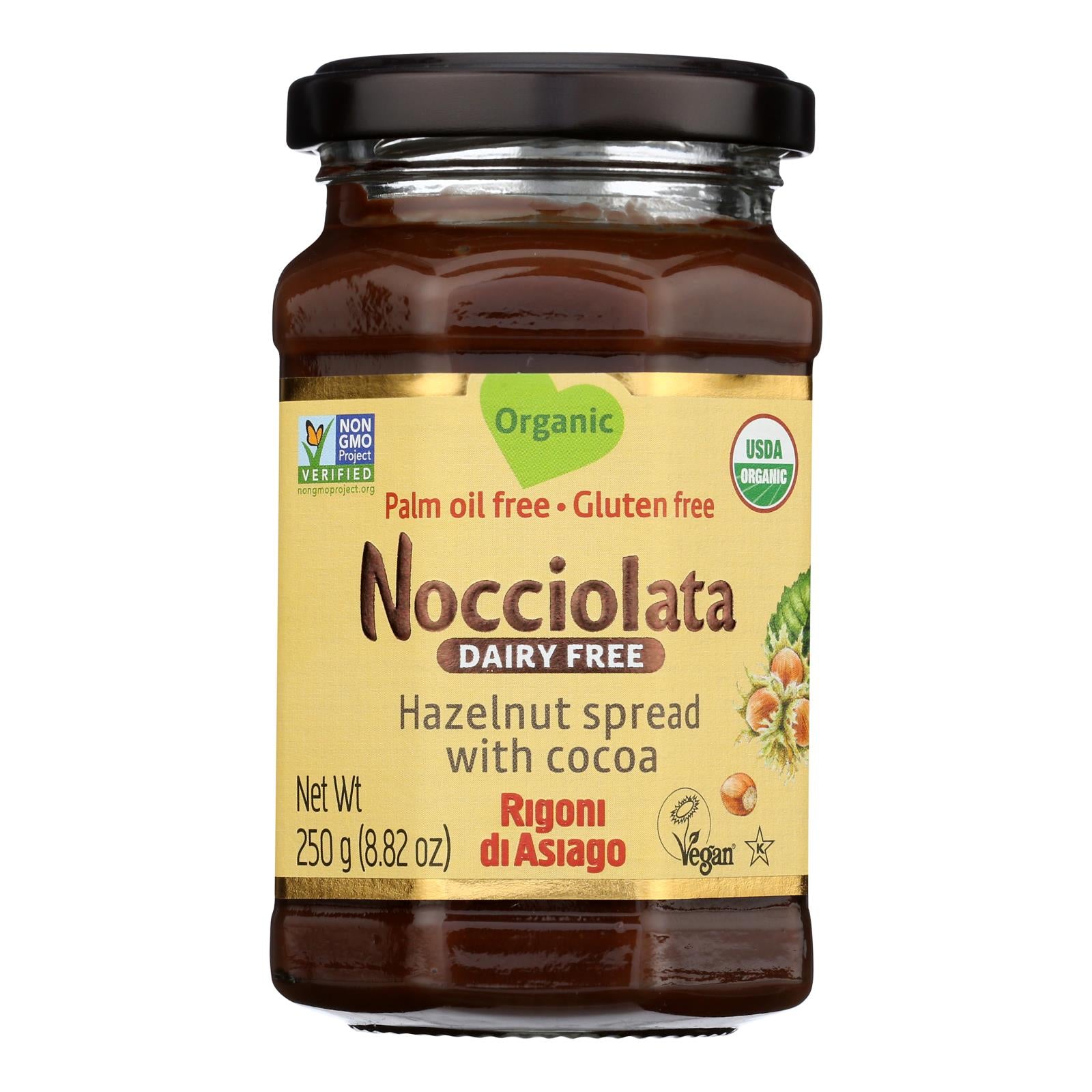 Nocciolata - Spread Organic Hazelnut Cocoa Dairy Free - Case Of 6-8.82 Ounces - GreatEagleInc