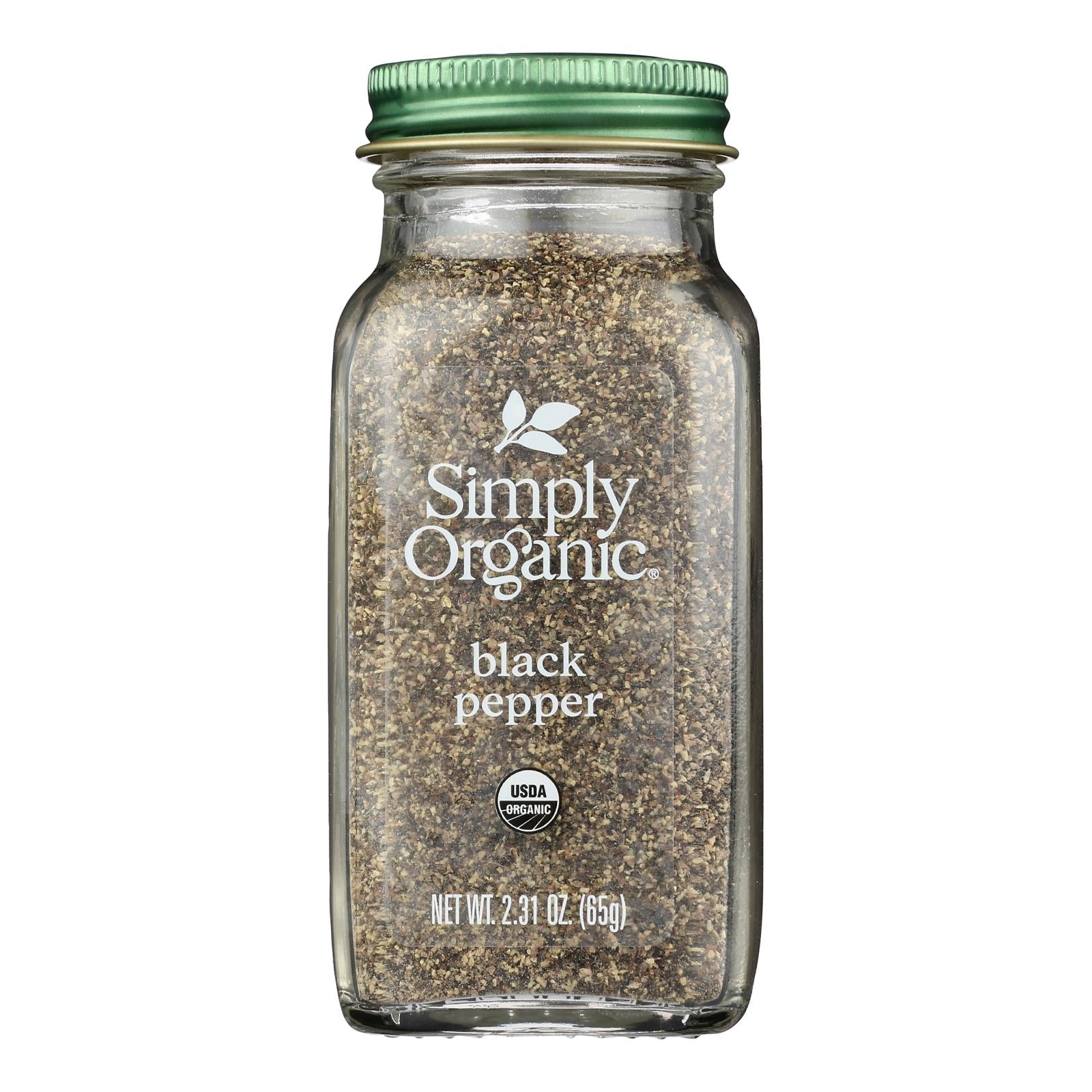 Simply Organic - Black Pepper Organic Medium Grind - Case Of 6 - 2.31 Ounces - GreatEagleInc