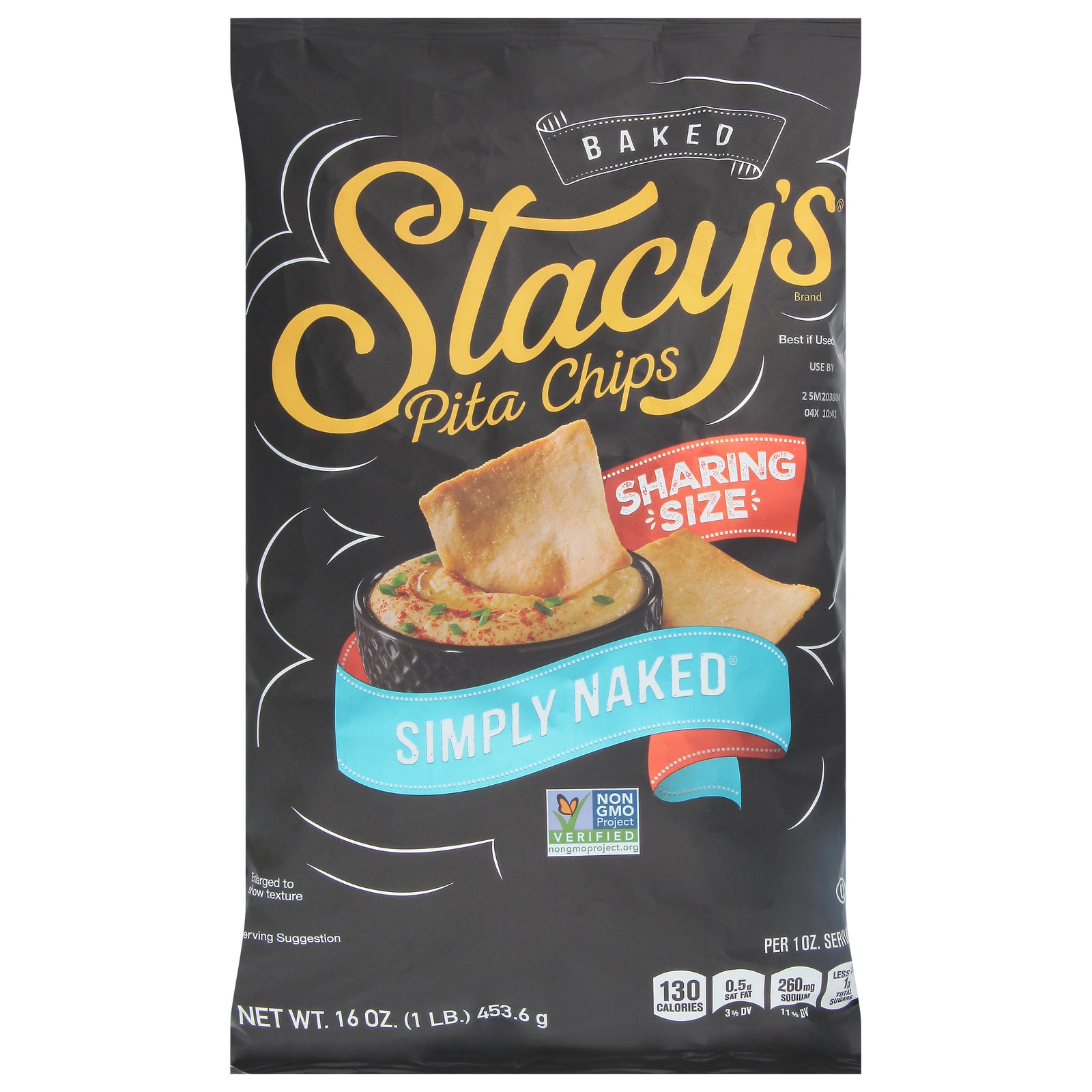 Stacy's Pita Chips - Pita Chips Simply Naked - Case Of 6-16 Ounces - GreatEagleInc