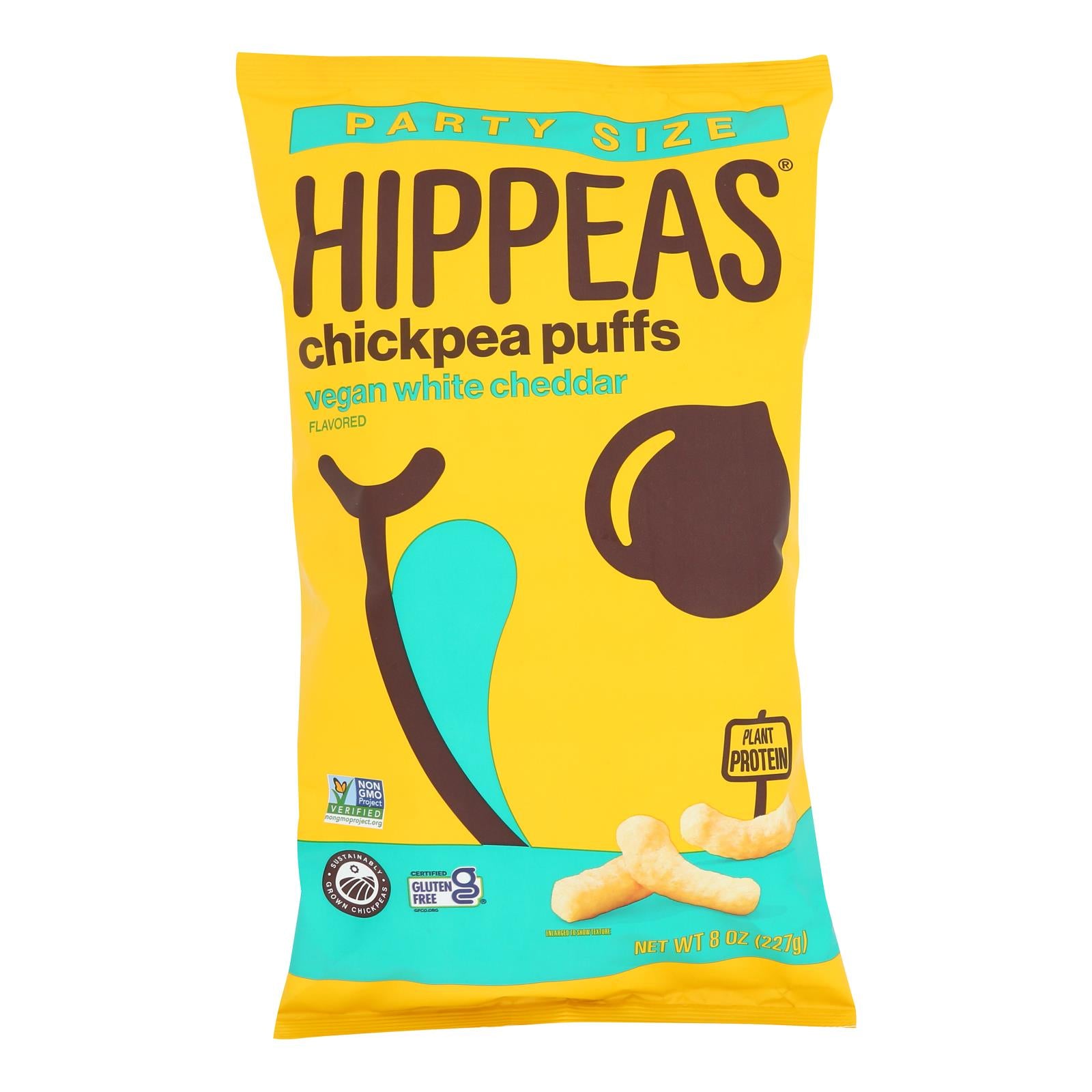 Hippeas - Chickpea Puff White Cheddar - Case Of 6-8 Ounces - GreatEagleInc