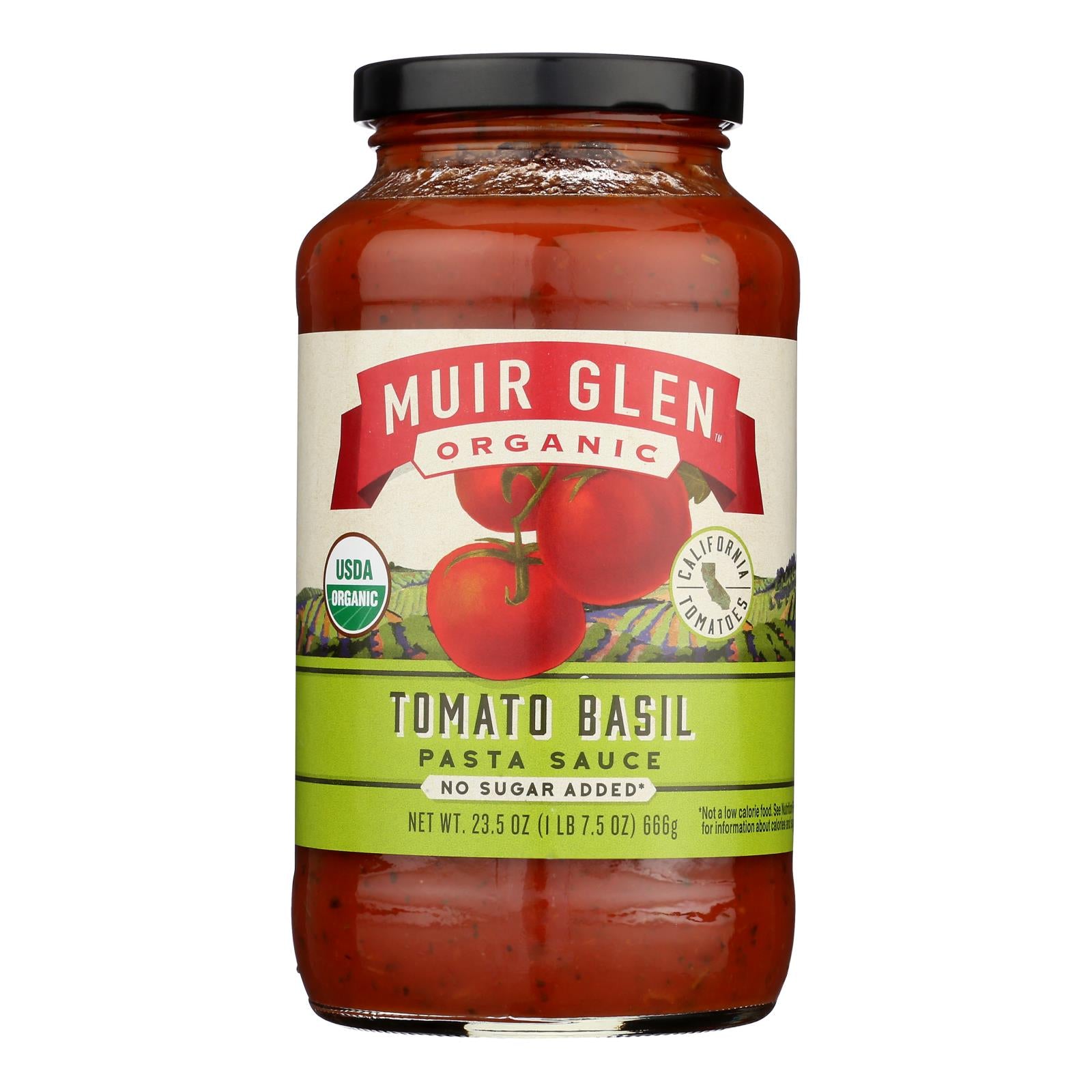 Muir Glen - Pasta Sauce Organic Tomato Basil - Case Of 12-23.5 Fluid Ounces - GreatEagleInc