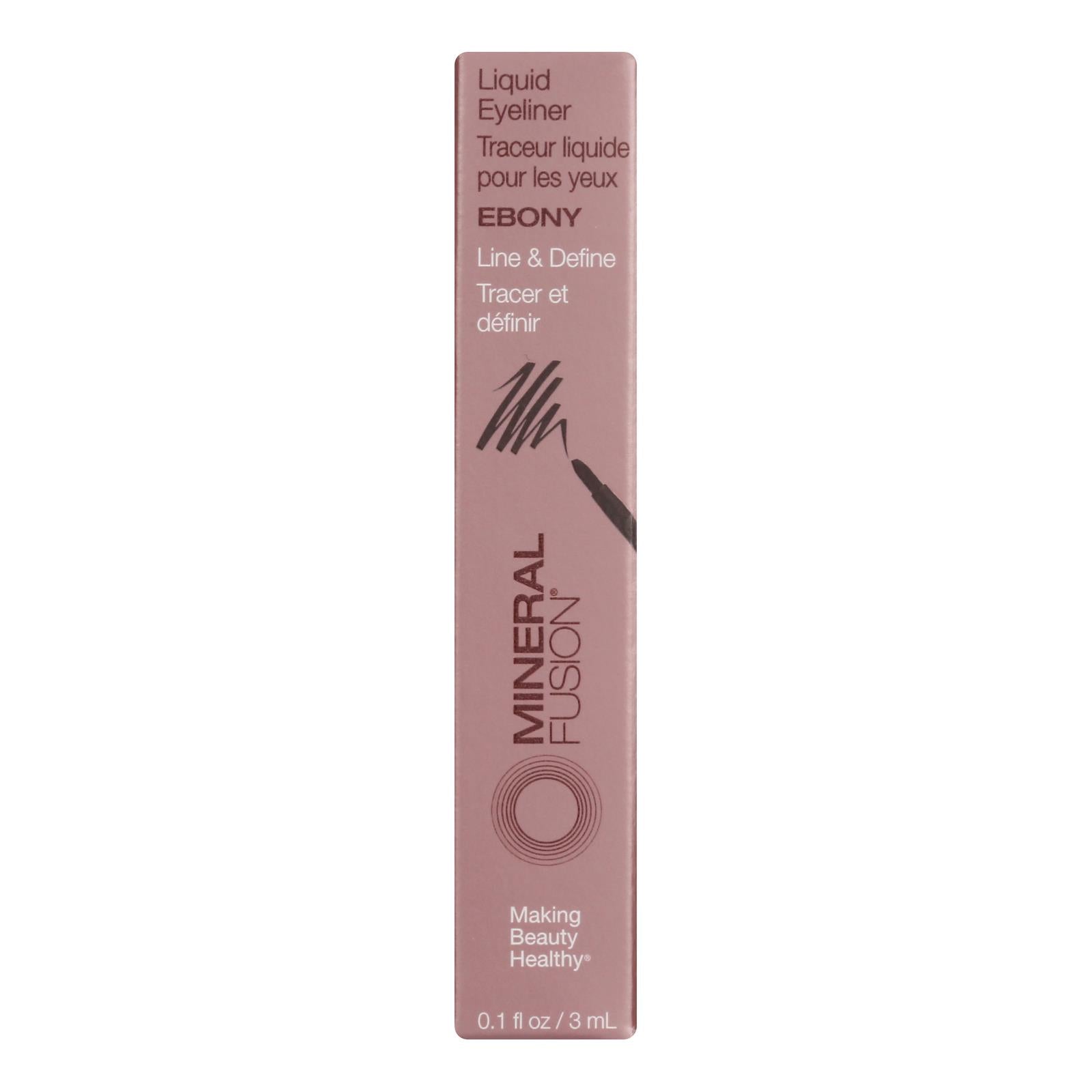 Mineral Fusion - Eyeliner Liquid Ebony - 1 Each - 0.1 Ounce - GreatEagleInc