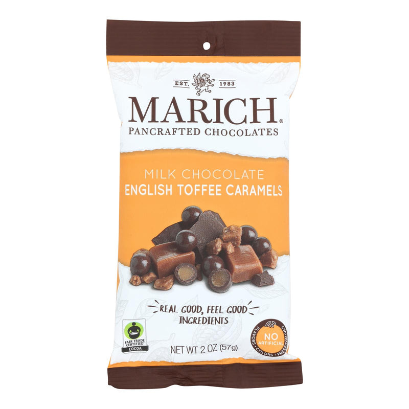 Marich - Caramels English Toffee - Case Of 12-2 Ounces