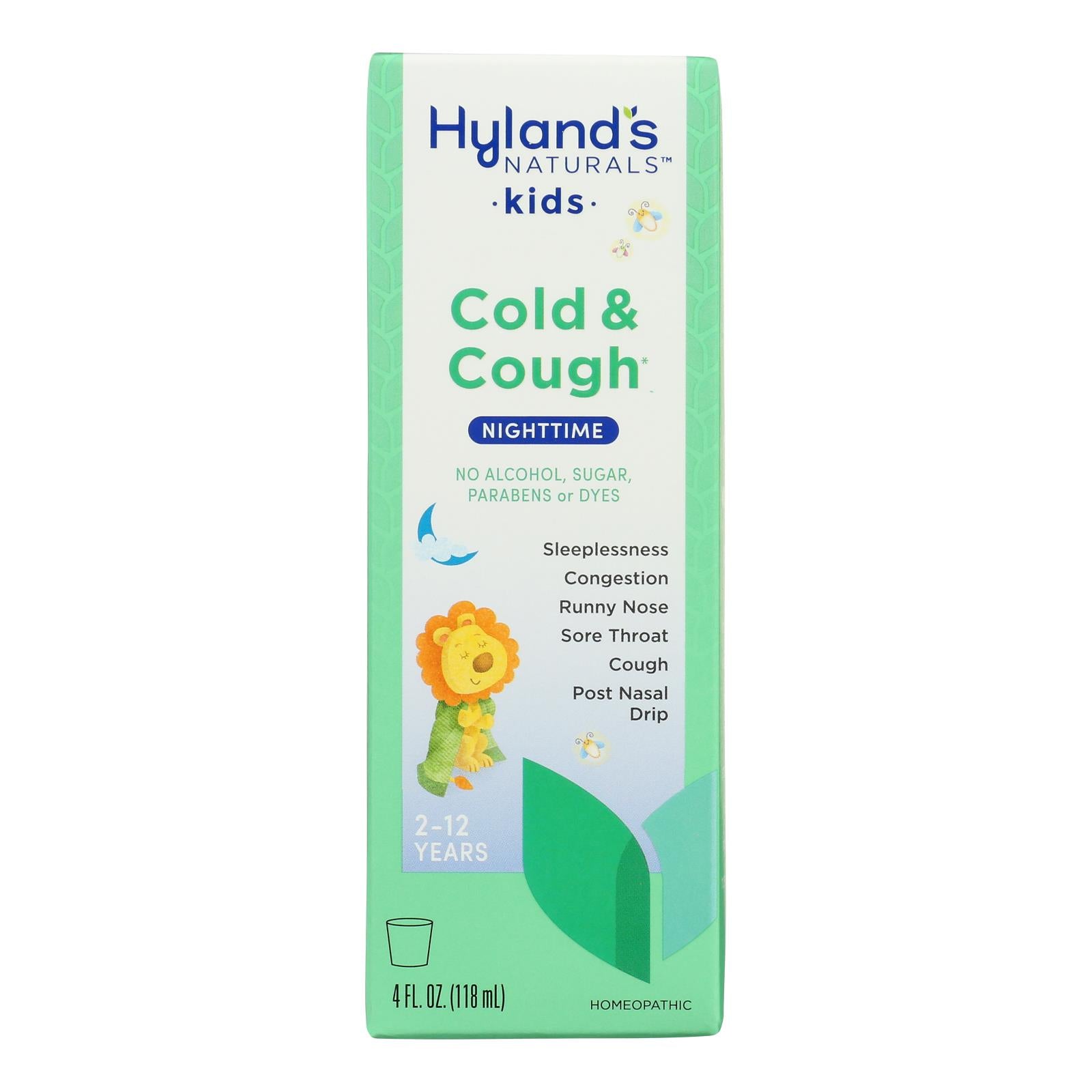 Hyland's - 4kids Night Cold 'n Cough - Case Of 3-4 Fluid Ounces - GreatEagleInc