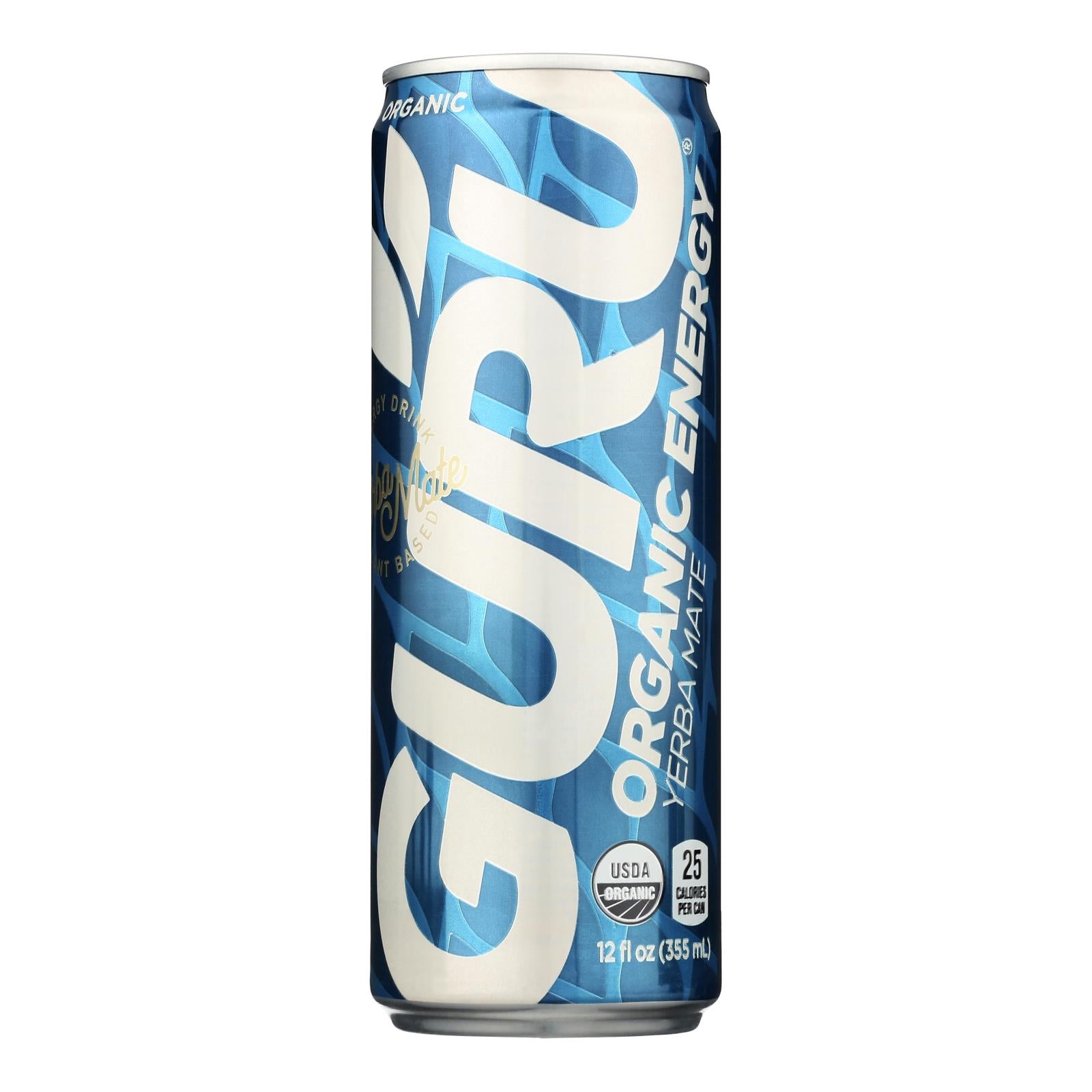 Guru Energy Drink - Energy Drink Organic Yerba Mate - Case Of 24-12 Fluid Ounces - GreatEagleInc