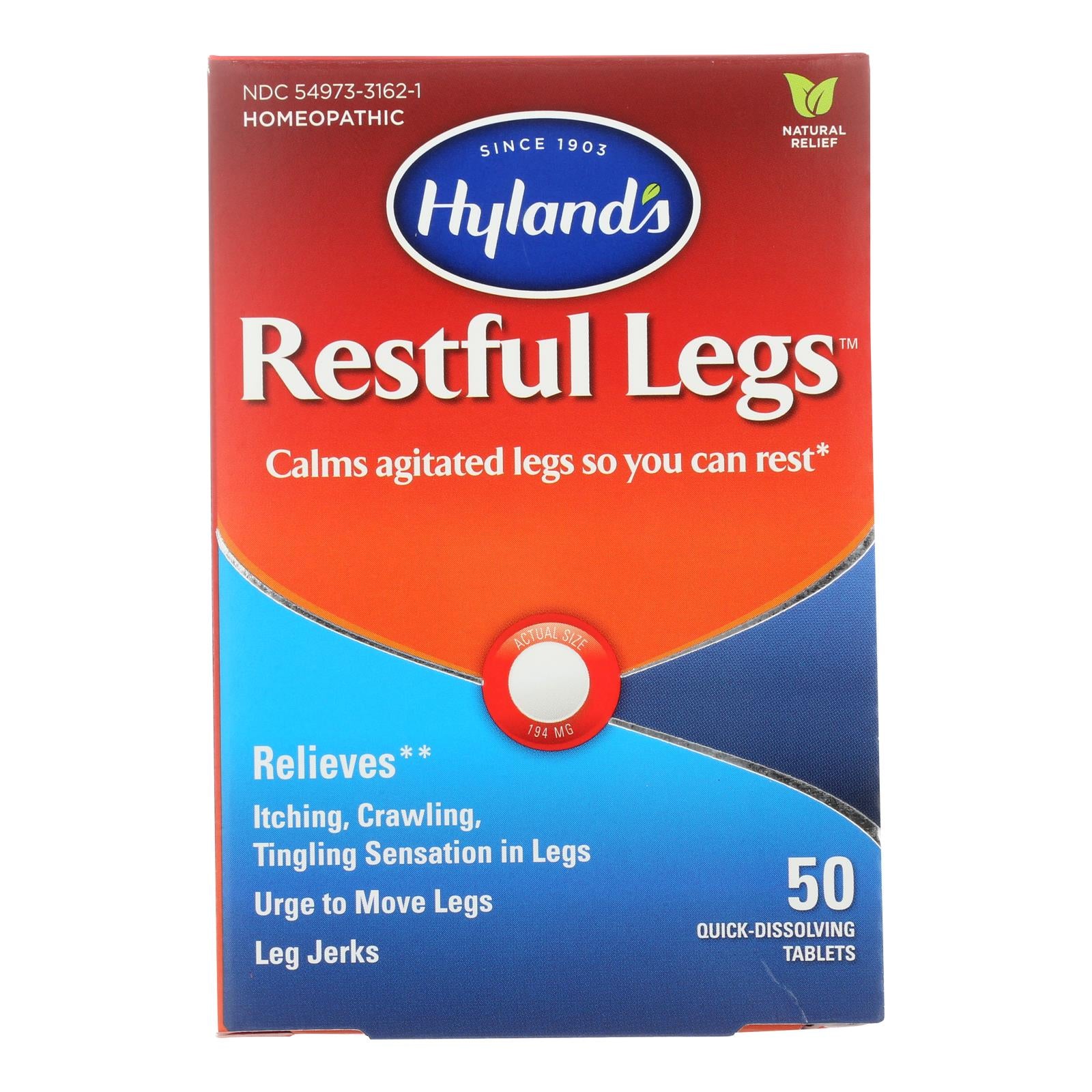 Hyland's - Restful Legs - Case Of 3-50 Tablets - GreatEagleInc