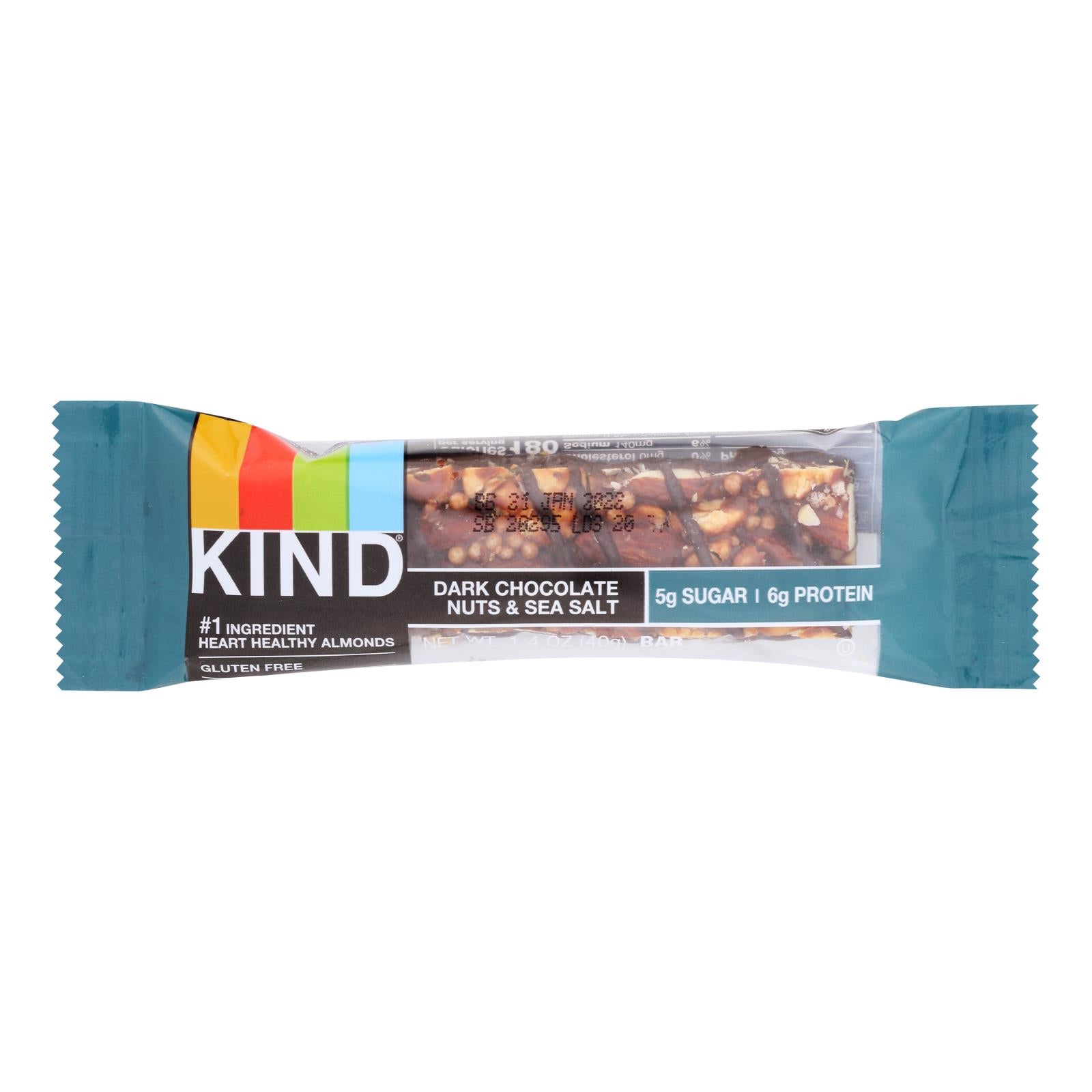 Kind - Bar Dark Chocolate Nuts Sea Salt - Case Of 12 - 1.4 Ounces - GreatEagleInc