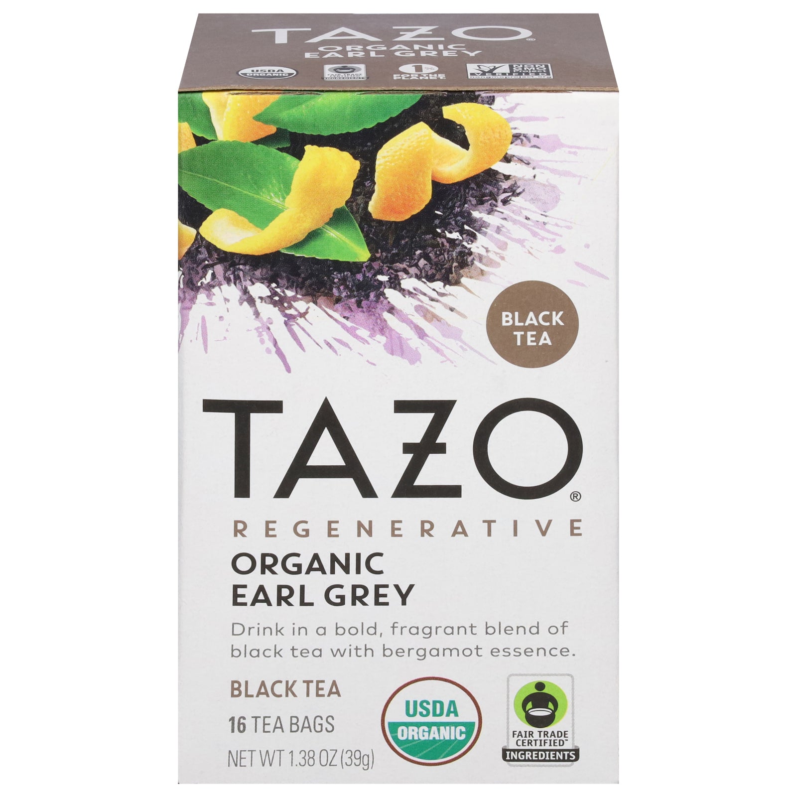 Tazo Tea - Tea Organic Black Earl Grey - Case Of 6-16 Bags - GreatEagleInc