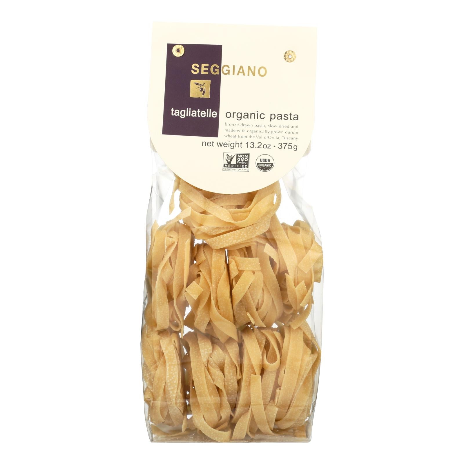 Seggiano - Pasta Organic Tagliatelle - Case Of 6 - 13.2 Ounces - GreatEagleInc
