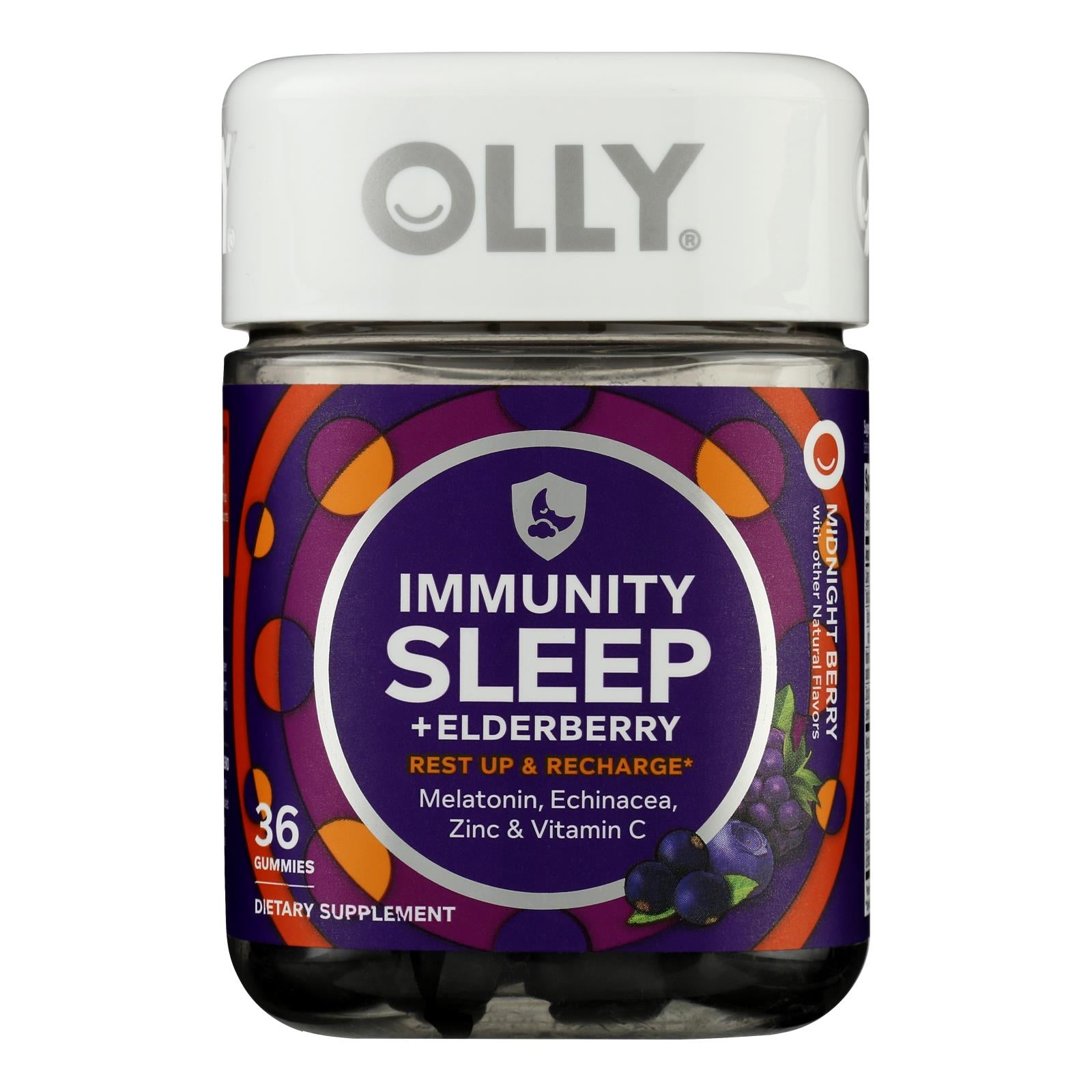 Olly - Supplement Immune Sleep Elderberry - Case Of 3-36 Count - GreatEagleInc