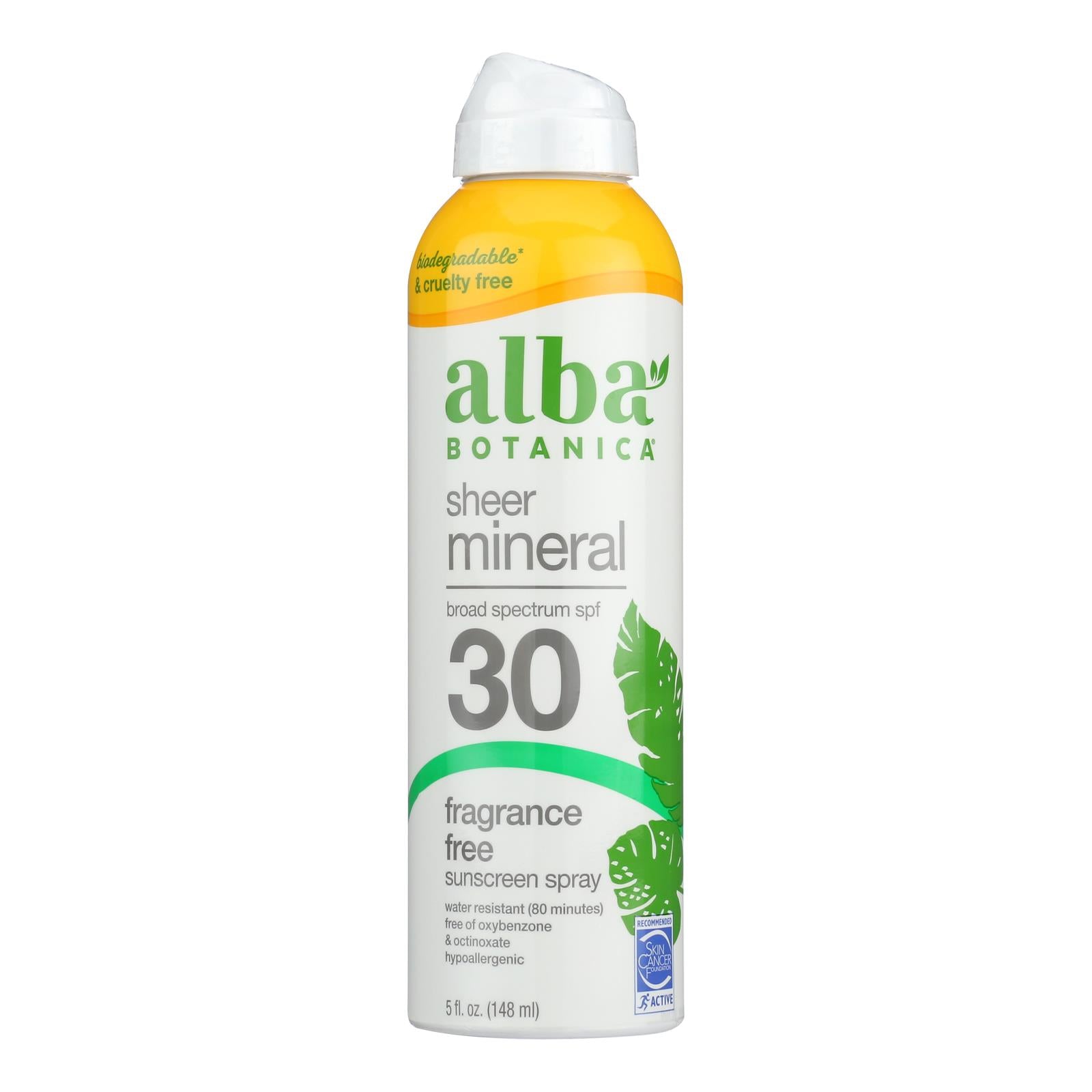 Alba Botanica - Sunscreen Spray For Face Mineral Spf 30 - 1 Each-5 Fluid Ounces - GreatEagleInc