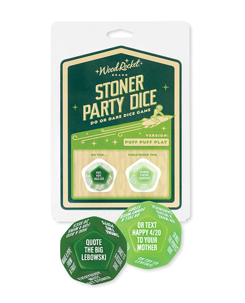 'wood Rocket Stoner Party Dice Game - Green - GreatEagleInc