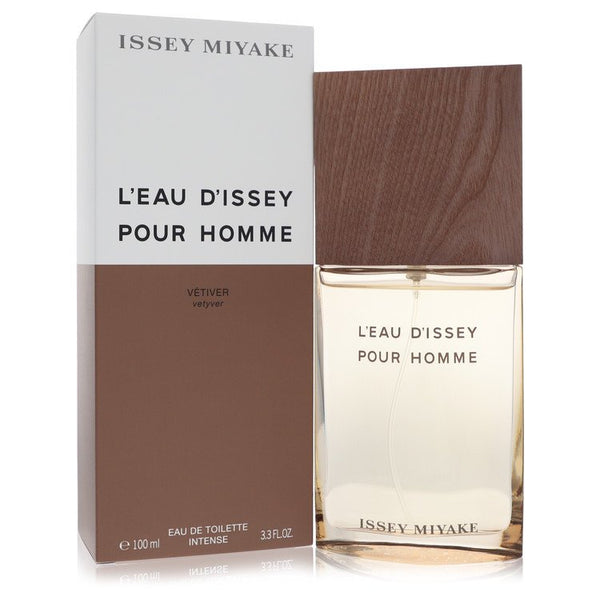 L'eau D'issey Pour Homme Vetiver by Issey Miyake Eau De Toilette Intense Spray 3.3 oz for Men Default Title