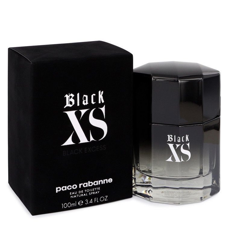 Black XS by Paco Rabanne Eau De Toilette Spray for Men 2018 New Packaging 3.4oz