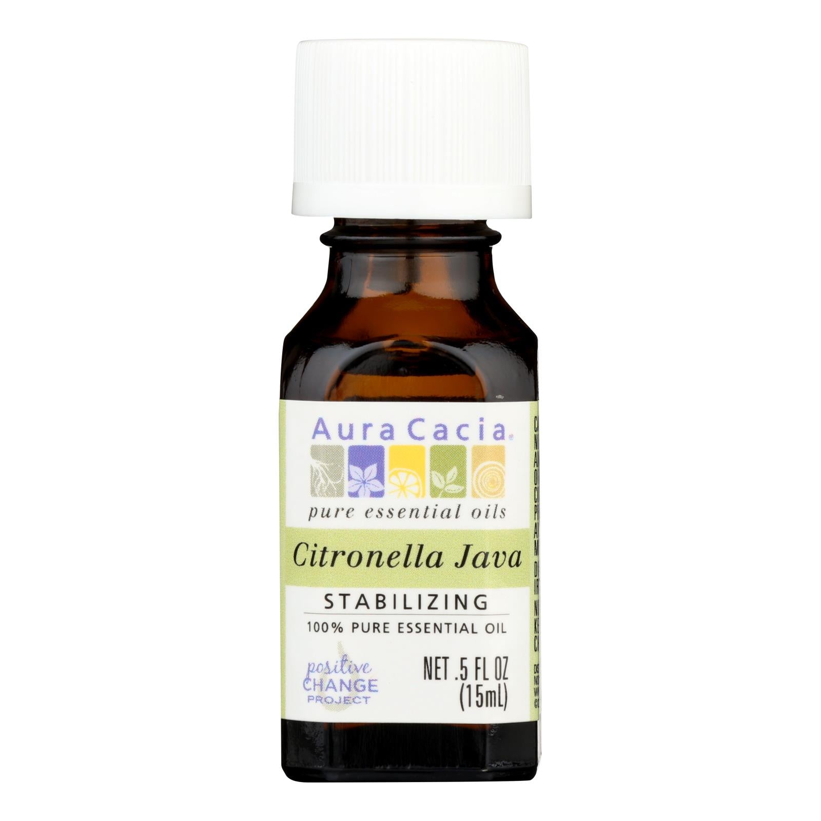 Aura Cacia - Pure Essential Oil Citronella Java - 0.5 Fl Oz - GreatEagleInc