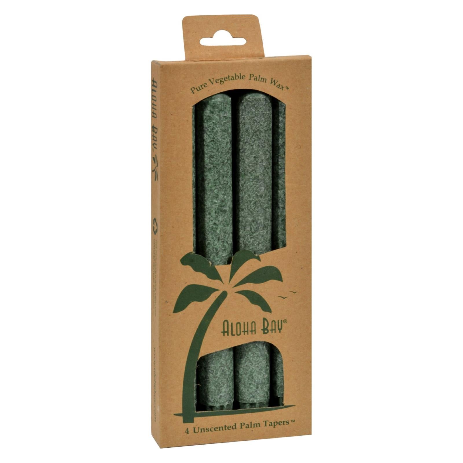 Aloha Bay - Palm Tapers - Green - 4 Candles - GreatEagleInc