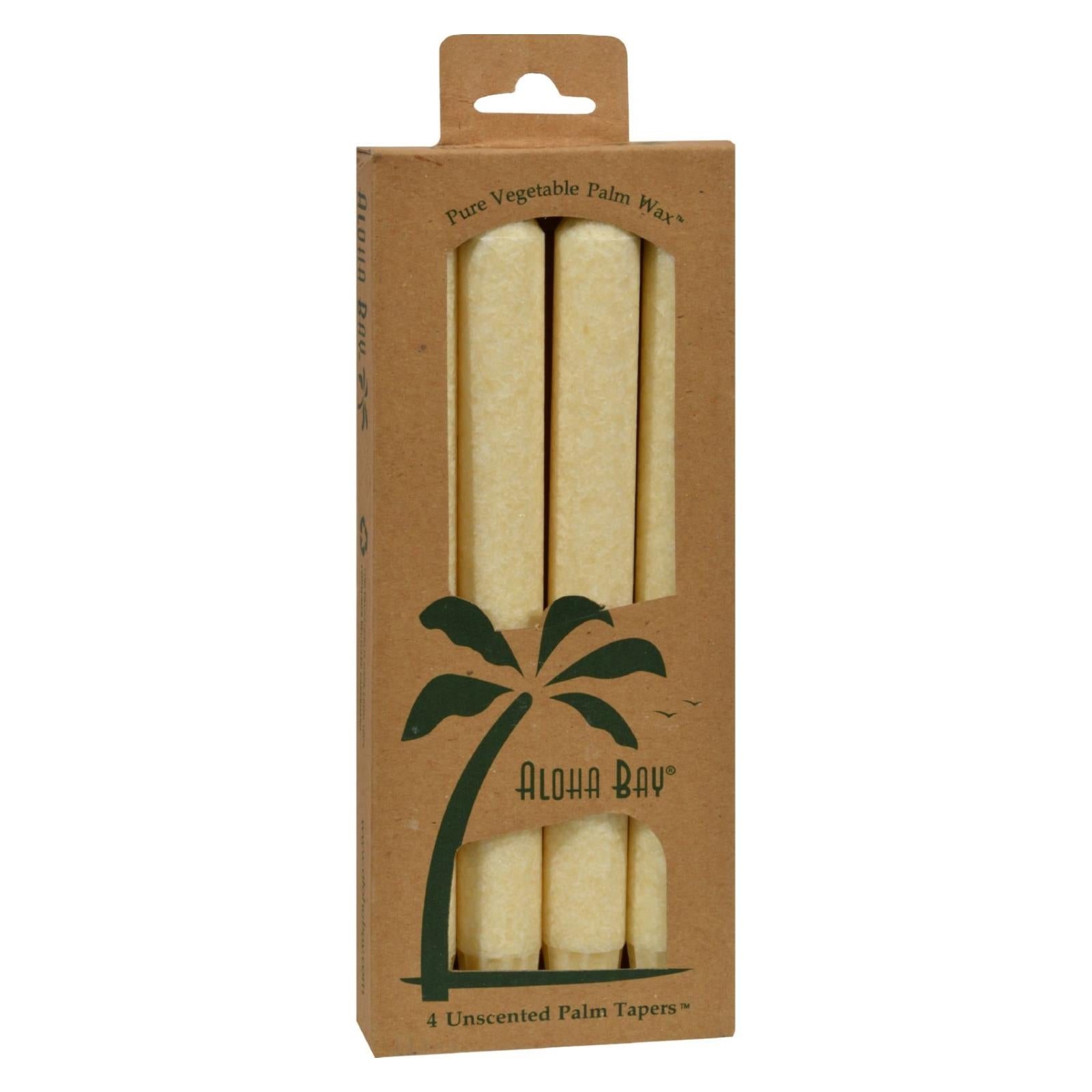 Aloha Bay - Palm Tapers - Cream - 4 Candles - GreatEagleInc
