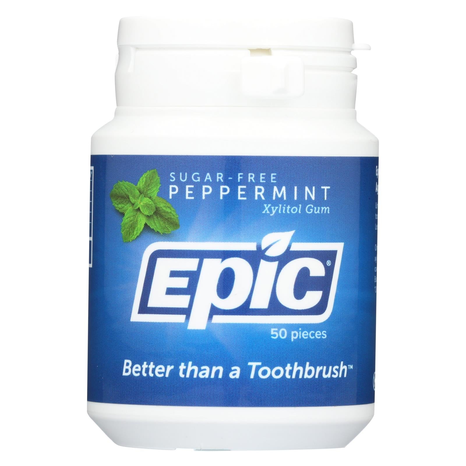Epic Dental - Xylitol Gum - Peppermint - 50 Count - GreatEagleInc