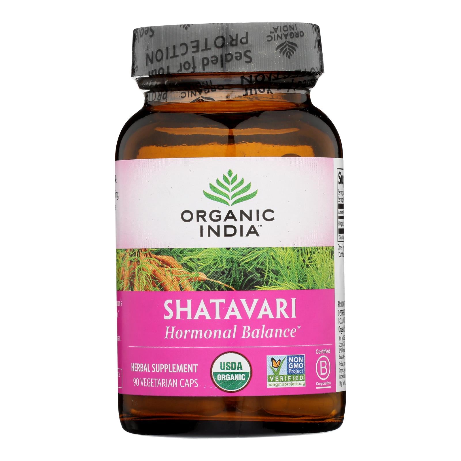 Organic India Usa Whole Herb Supplement, Shatavari  - 1 Each - 90 Vcap - GreatEagleInc