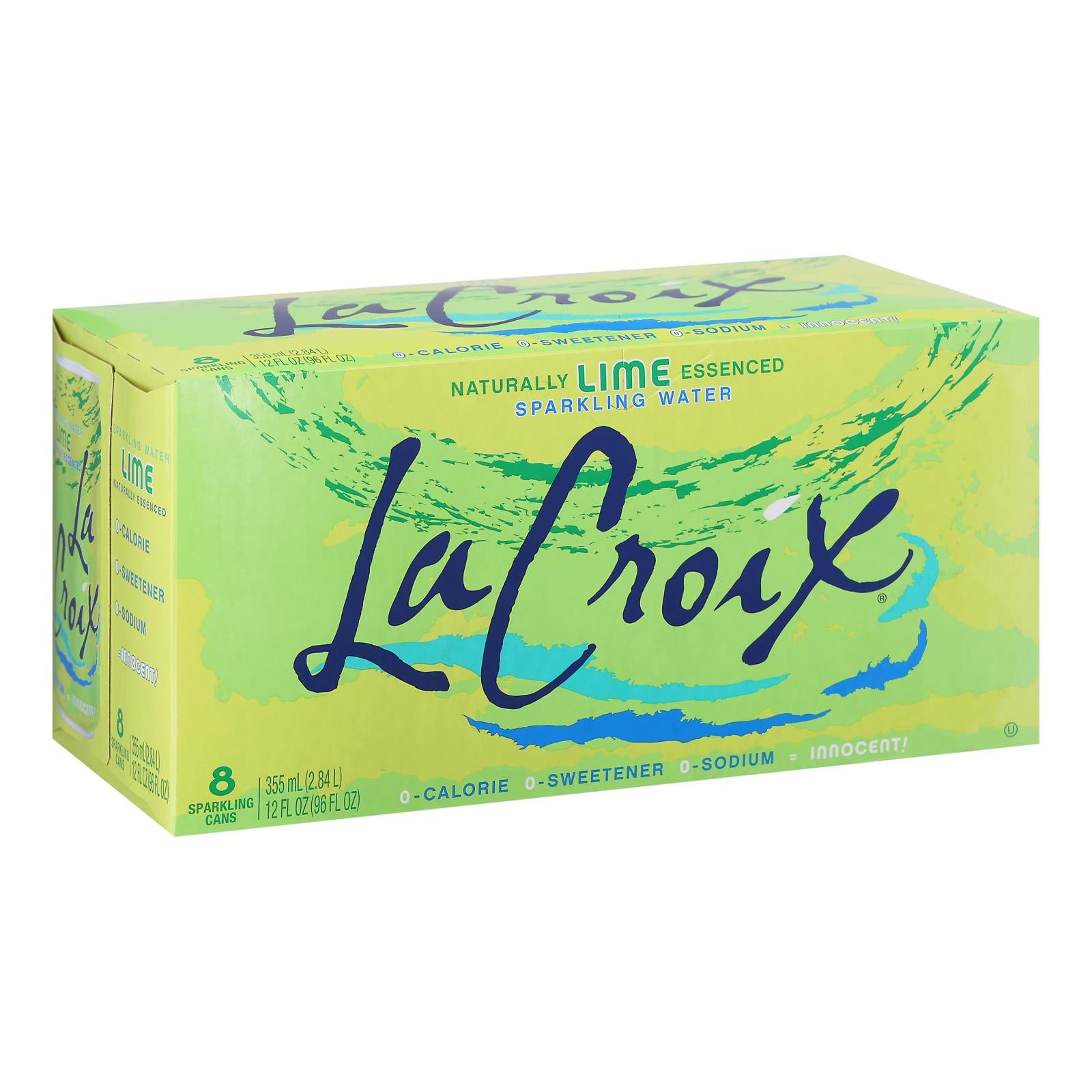 Lacroix Sparkling Water - Lime - Case Of 3 - 12 Fl Oz. - GreatEagleInc