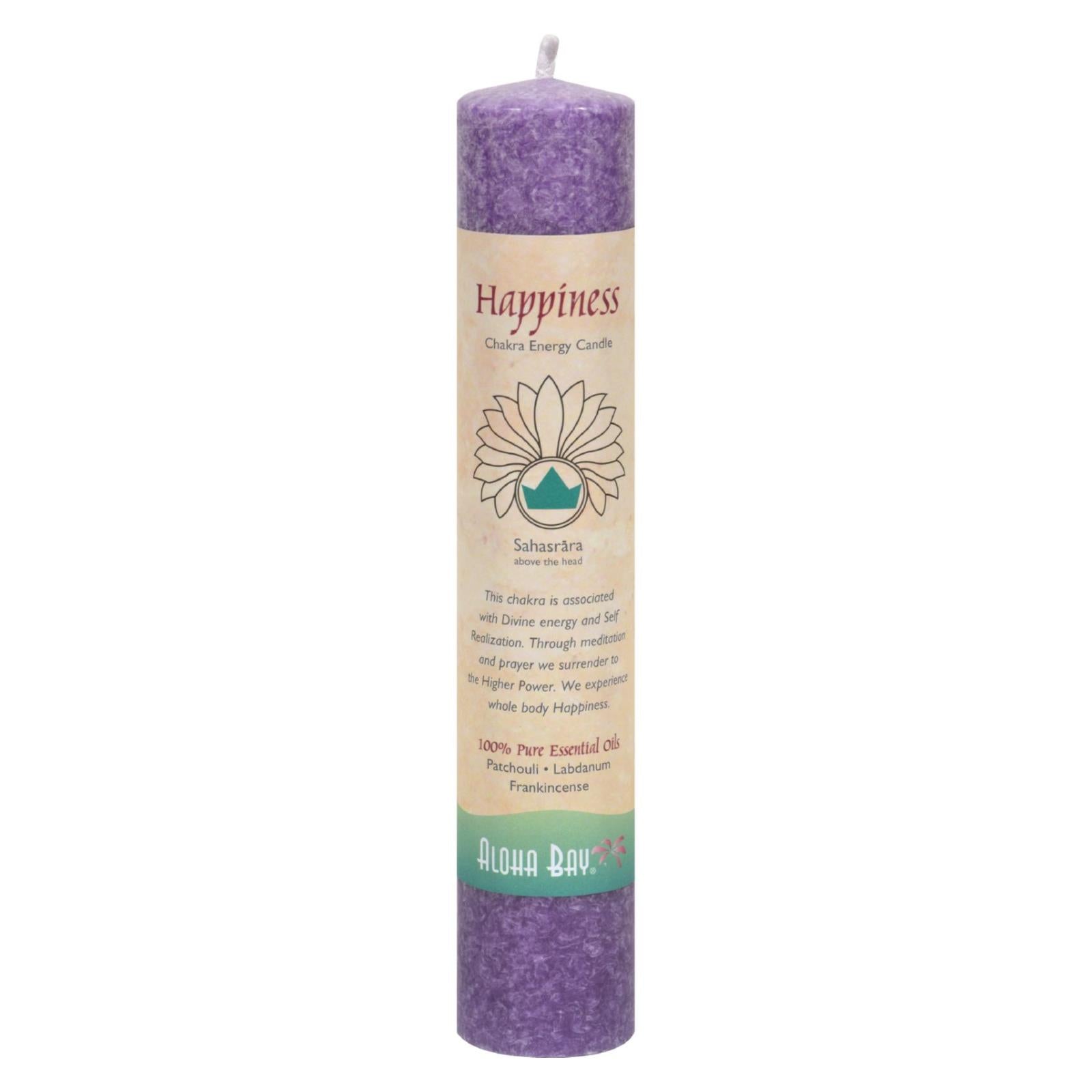 Aloha Bay - Chakra Energy Candle -sahasrara - 8" - GreatEagleInc